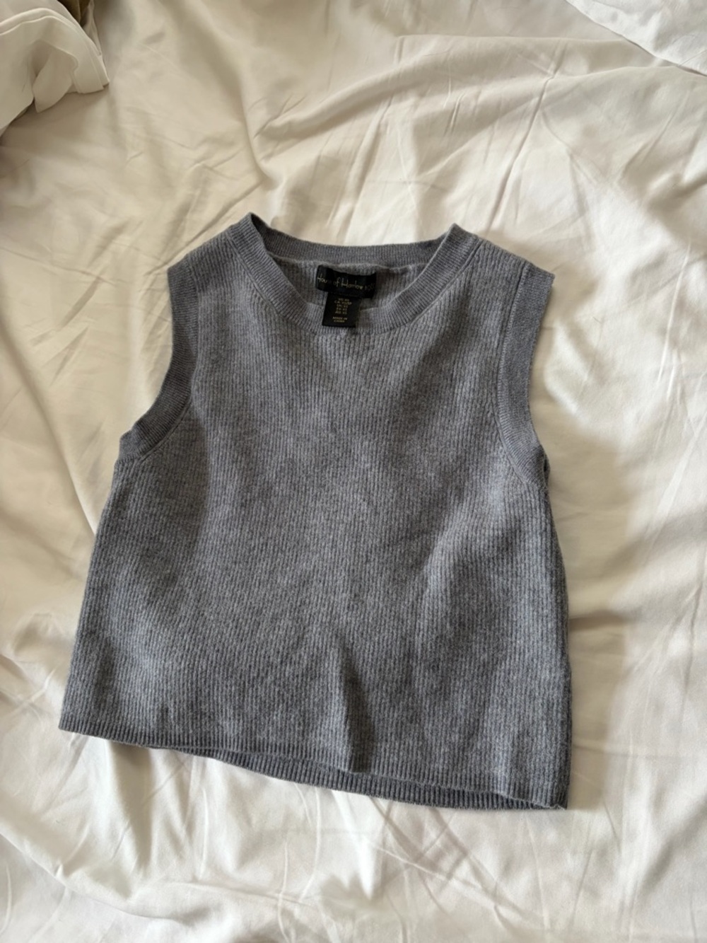 House of Harlow 1960 Sleeveless Wool Tank - Gray